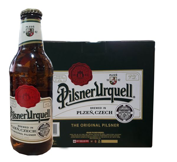 Bia chai Pilsner Urquell 330ml (Cộng Hòa Czech) (Thùng 24 chai) Bia chai Pilsner Urquell 330ml (Cộng Hòa Czech) (Thùng 24 chai)